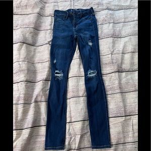 Hollister Ripped Jeans- High Rise Legging